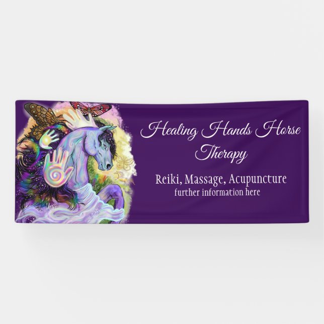 Pferdeartige Traum-Fahne Banner (Horizontal)