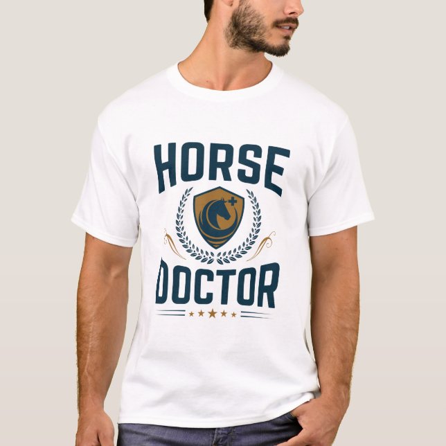 Pferdearzt Pferdeärztin T-Shirt (Vorderseite)