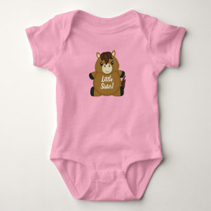 PferdeBaby-Dusche Rosa Baby Strampler