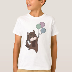 Pferdeballons fliegen Niedliche Tiere für Kinder T-Shirt