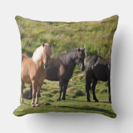 Pferdebauernhof-Ranchfahrt trägt pferdeartiges Kissen