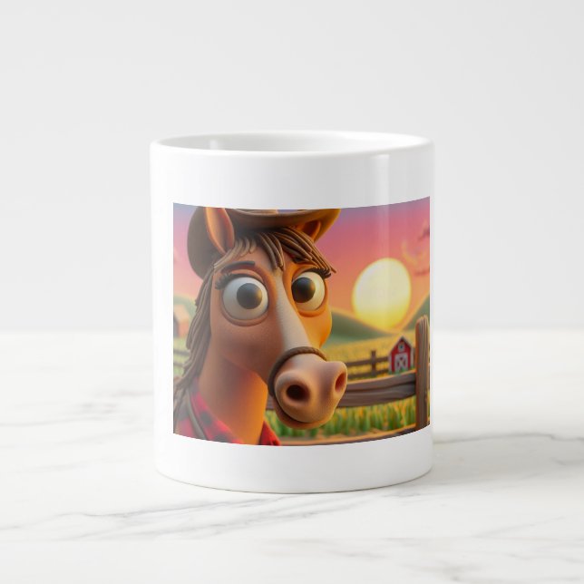 Pferdebecher Jumbo-Tasse (Vorderseite)