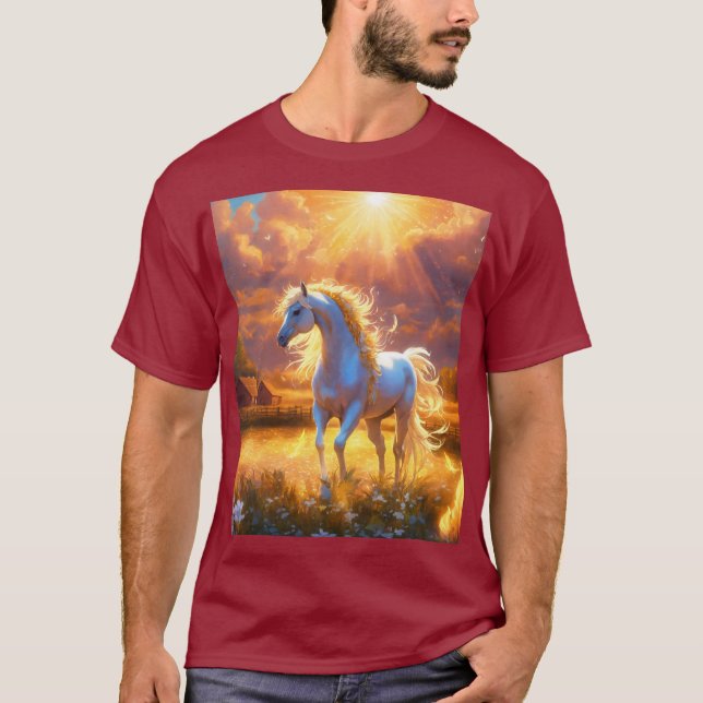 Pferdebild T-Shirt (Vorderseite)