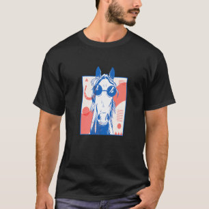 Pferdebrille Abstrakt Surreal Cymbole Premium T-Shirt