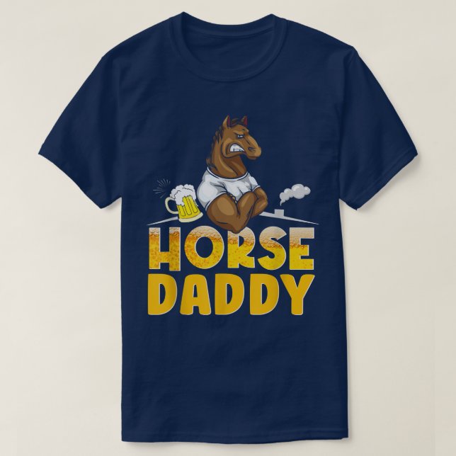 PferdeDaddy Vater Bauer Geflügel Bauer T-Shirt (Design vorne)