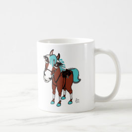 Pferdedarstellung Kaffeetasse