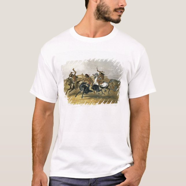 Pferdedas laufen von Sioux-amerikanischem T-Shirt (Vorderseite)
