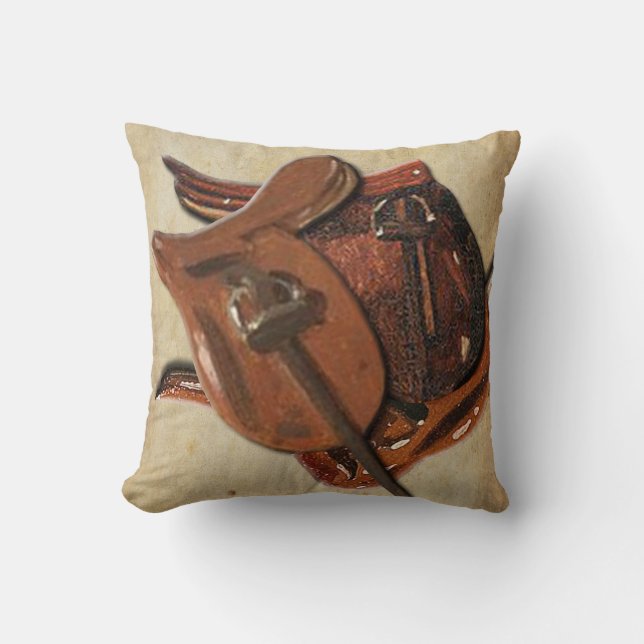 Pferdededededekor im Schlafzimmer Kissen (Vorderseite)