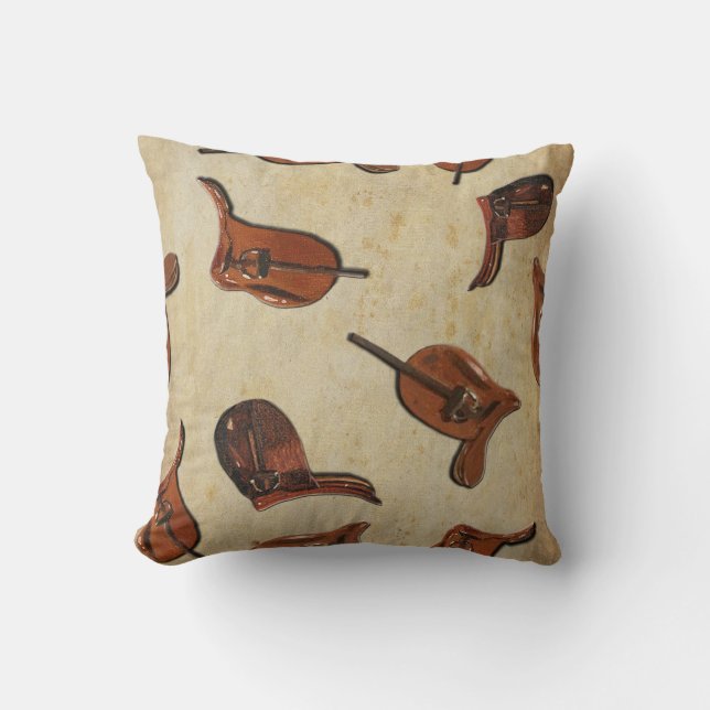 Pferdededededekor im Schlafzimmer Kissen (Vorderseite)