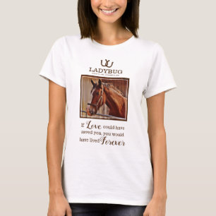 Pferdedenkmal - im Love Memory Foto T-Shirt