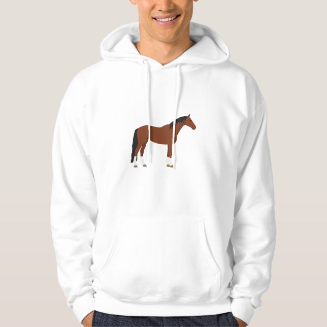 Pferdedesign Hoodie (Vorderseite)