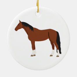 Pferdedesign Keramik Ornament