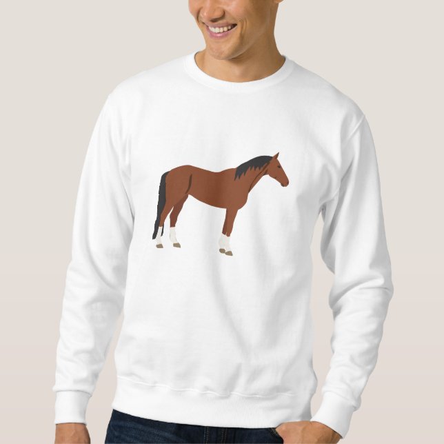 Pferdedesign Sweatshirt (Vorderseite)