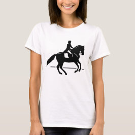 Pferdedressage-Reiter-Silhouette T-Shirt