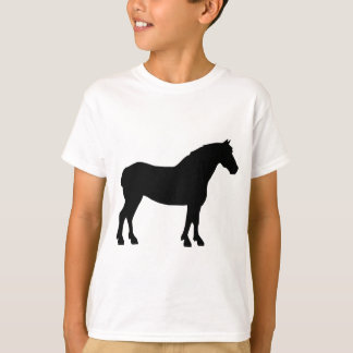 Pferdeentwurf (schwarz) T-Shirt