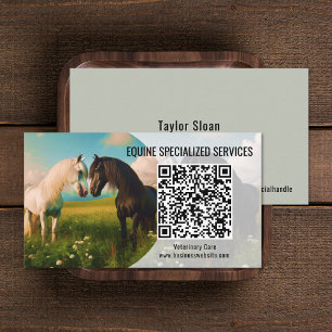 PferdeEquine QR Code Visitenkarten Visitenkarte