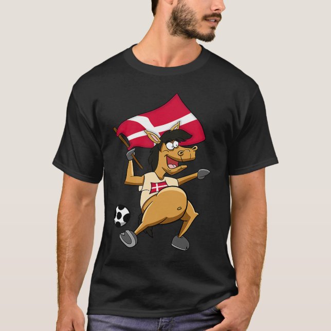 Pferdefan Dänemark T-Shirt (Vorderseite)