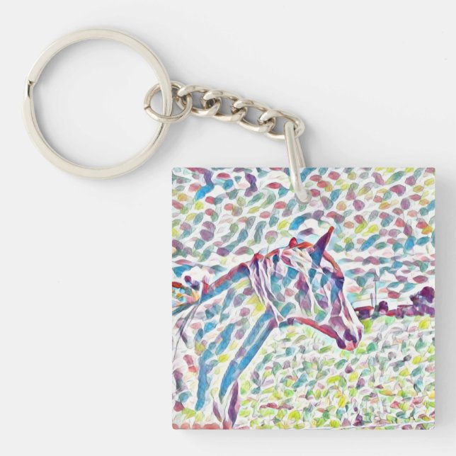 Pferdefarben, Keyring Schlüsselanhänger (Vorderseite)