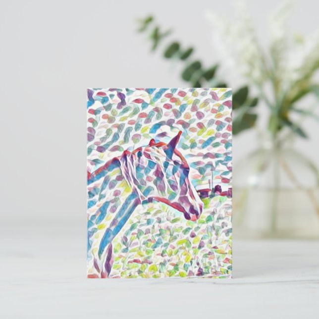 Pferdefarben, Postkarte (Stehend Vorderseite)