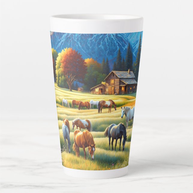 Pferdefarm Milchtasse (Vorderseite)
