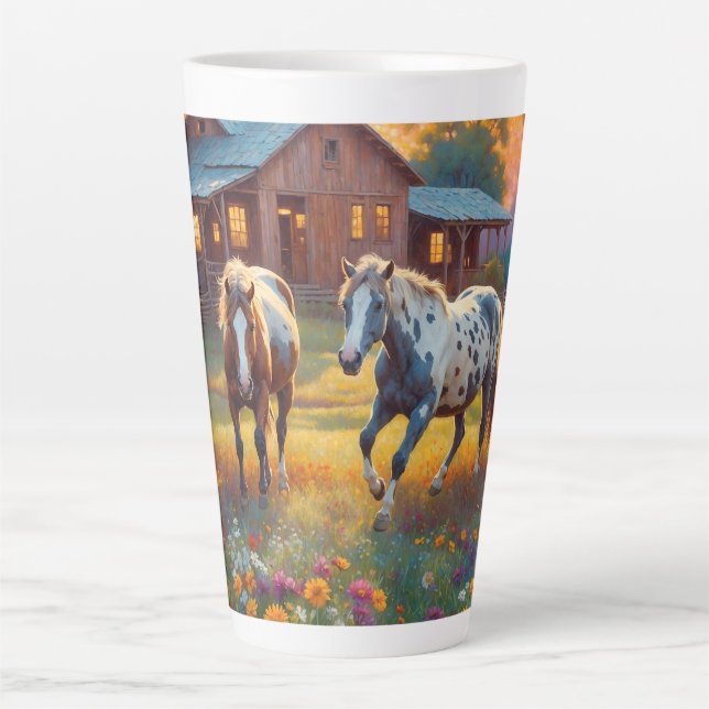 Pferdefarm Milchtasse (Vorderseite)
