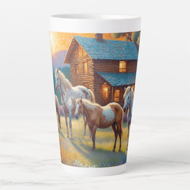 Pferdefarm Milchtasse (Vorderseite)