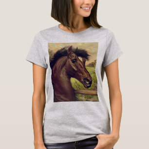 Pferdefarm Ranch Reitsport Western Pferdetier T-Shirt