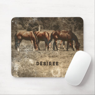 Pferdefarm Vintag Land Rustikaler Western Mousepad