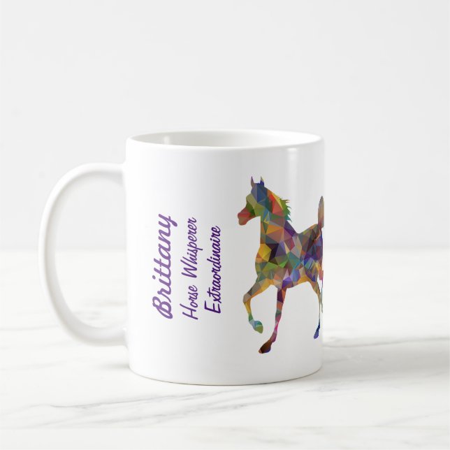 Pferdeflüster I Liebe Pferde Name Leftie Kaffeetasse (Links)