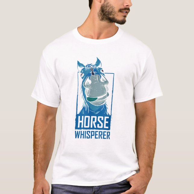 Pferdeflüster Reitsportler Reitsport T Sh T-Shirt (Vorderseite)