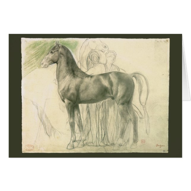 Pferdeforschung durch Edgar Degas, Vintage Kunst (Vorderseite (Horizontal))