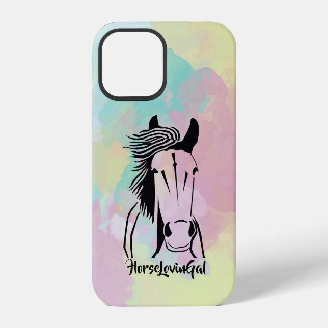Pferdefreund Apple IPhone 12 (robuste) Hülle (Rückseite)