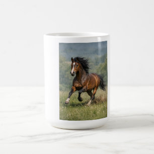 Pferdefreund Geschenk Laufendes Pferd Kaffeetasse 