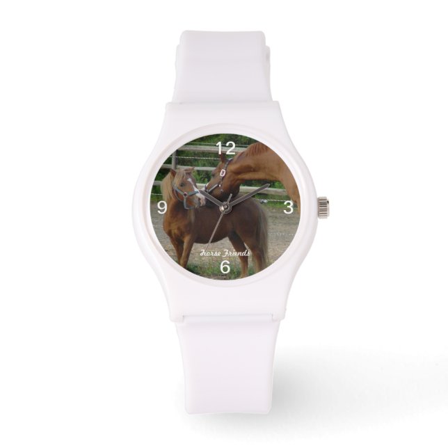 Pferdefreund küsst Watch Armbanduhr (Vorderseite)