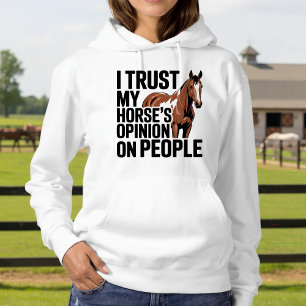 Pferdefreund Western Cowgirl Reitsport Farmgirl Hoodie