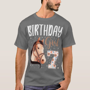 Pferdefreunde 7th Birthday Girl B-day 7 year T-Shirt