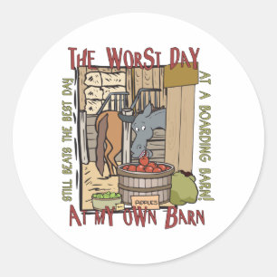 Pferdefreunde Geschenke Runder Aufkleber