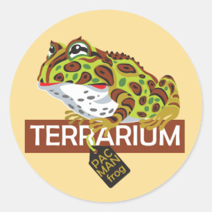 Pferdefrosch Runder Aufkleber