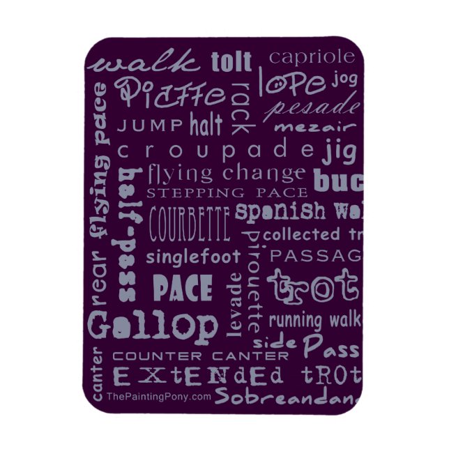 Pferdegaeste Magnet (Vertikal)