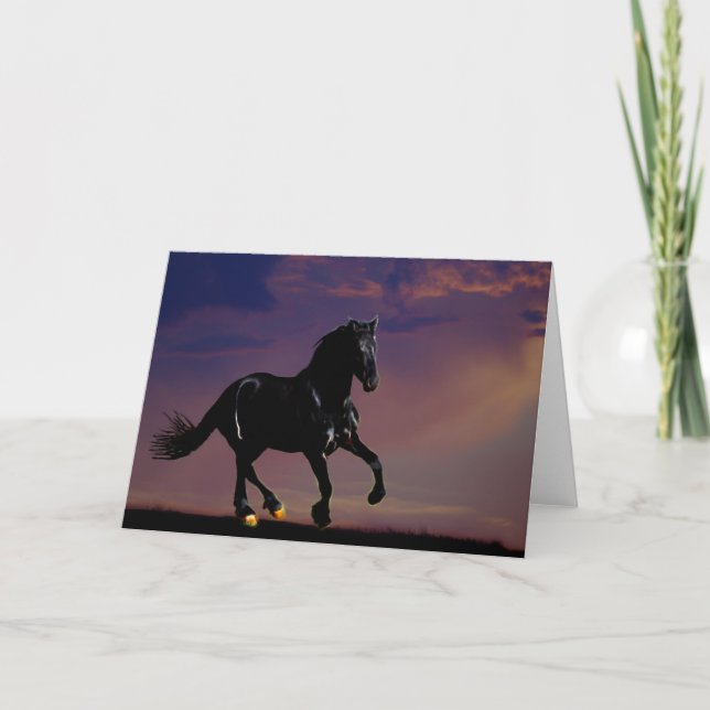 Pferdegalopp frei karte (Vorderseite)