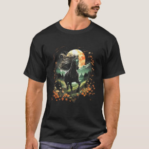 Pferdegaloppieren auf dem Schlachtfeld - Pferdefre T-Shirt