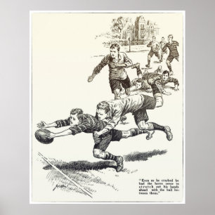 Pferdegefühl - Vintage Rugby Print Poster