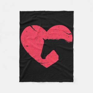 Pferdegeschenk für Mädchen und Frauen, die Liebe h Fleecedecke