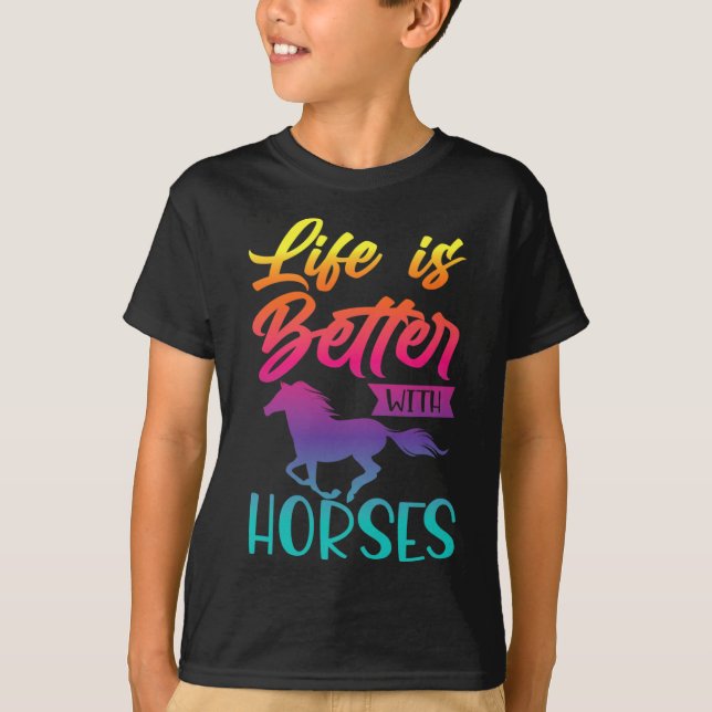 Pferdegeschenke für Mädchen. Reiten2 T-Shirt (Vorderseite)