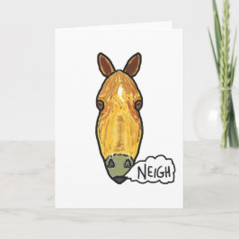 Pferdegesicht Neigh Karte