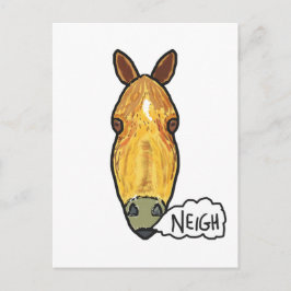 Pferdegesicht Neigh Postkarte