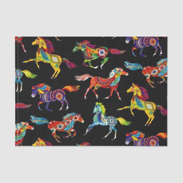 Pferdegewebe Seidenpapier (Vorderseite)