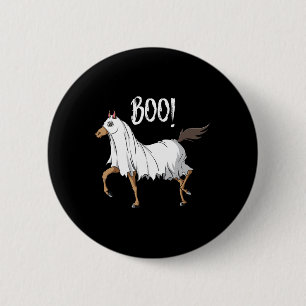 Pferdeghost Kostümspass Reitpferd Lover Hal Button
