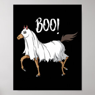 Pferdeghost Kostümspass Reitpferd Lover Hal Poster