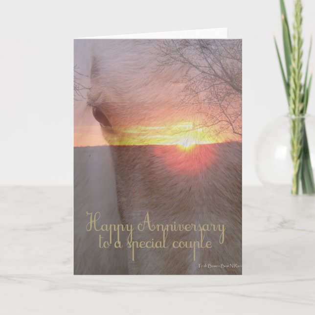 Pferdeglückstag Karte (Vorderseite)